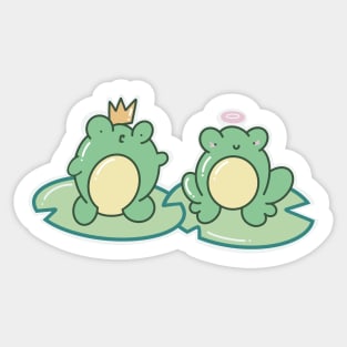 Cute Frogs in Love Sticker